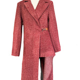 Flow Long Coat Burgundy