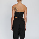 Arya Black Tapered Pants