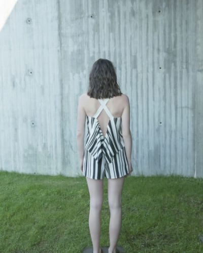Striped Short Skirt
