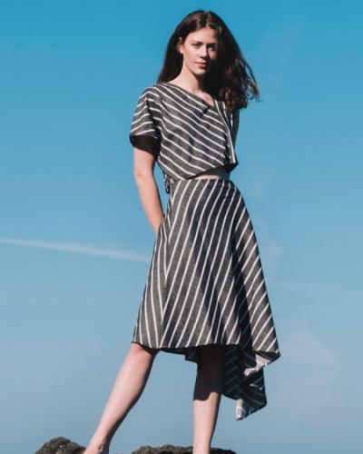 Balance Midi Dress Striped