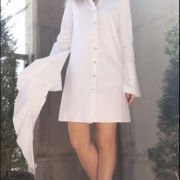 XX Shirt Dress Beyaz