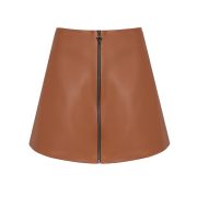 Concrete Leather Mini Skirt