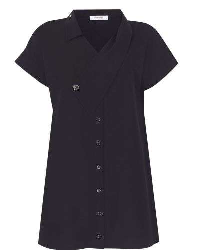 Island Black Shirt Dress