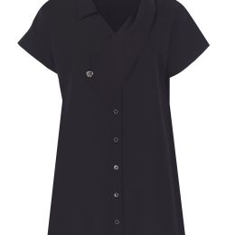 Island Black Shirt Dress