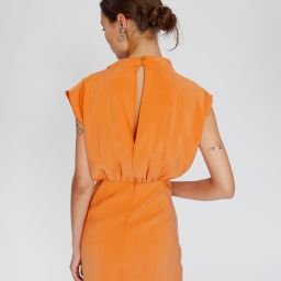 Cupro Mini Dress Oranj