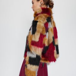 Color Block Mini Fur