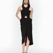 Revolve Black Midi Dress