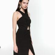 Revolve Black Midi Dress