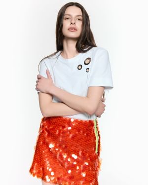 Mermaid Coral Mini Skirt